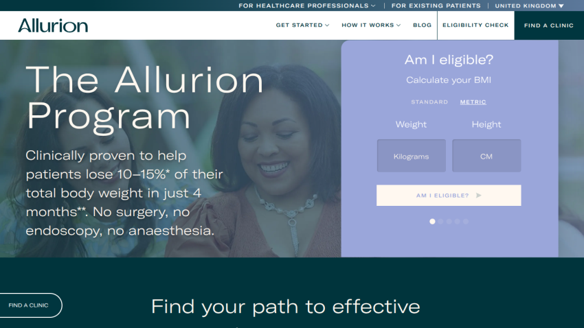The Allurion Program offers a clinically proven weight loss solution with a BMI calculator for eligibility.