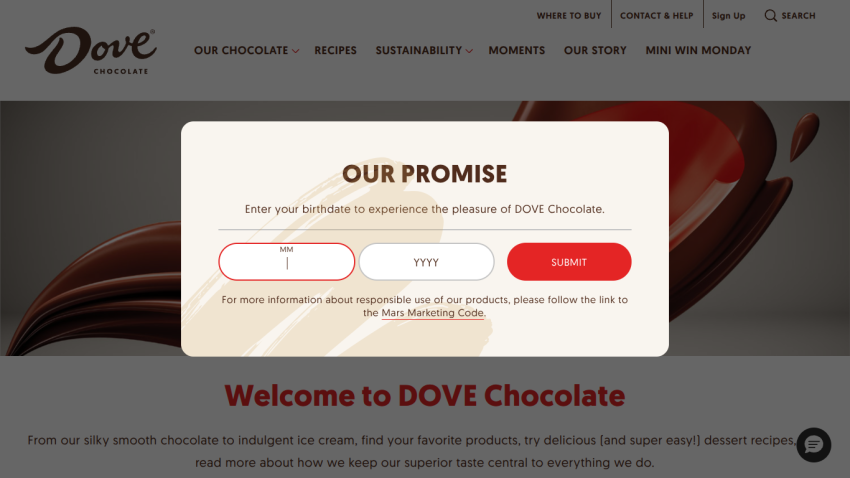 dovechocolate.com