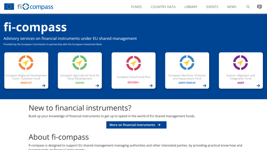 fi-compass advisory services on EU financial instruments with fund categories and introductory info