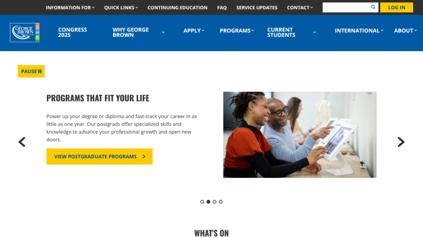 Programs that fit your life with a call to action for photographic programs.