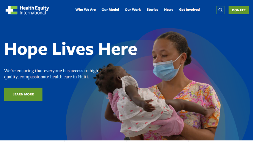 Homepage with navigation menu, large hero image featuring a woman in a white dress, and headline 'The new way to shop'