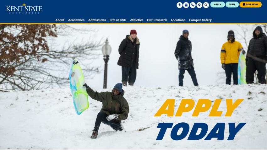 Homepage hero section with headline 'Welcome to Our Service' and navigation menu at top