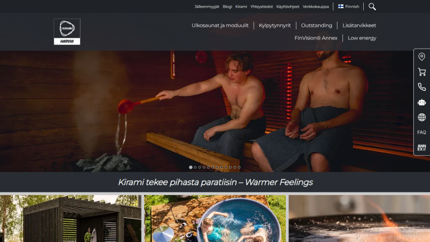 Homepage with a large hero image of a woman in a yellow jacket, headline 'The best way to learn a language', and navigation menu