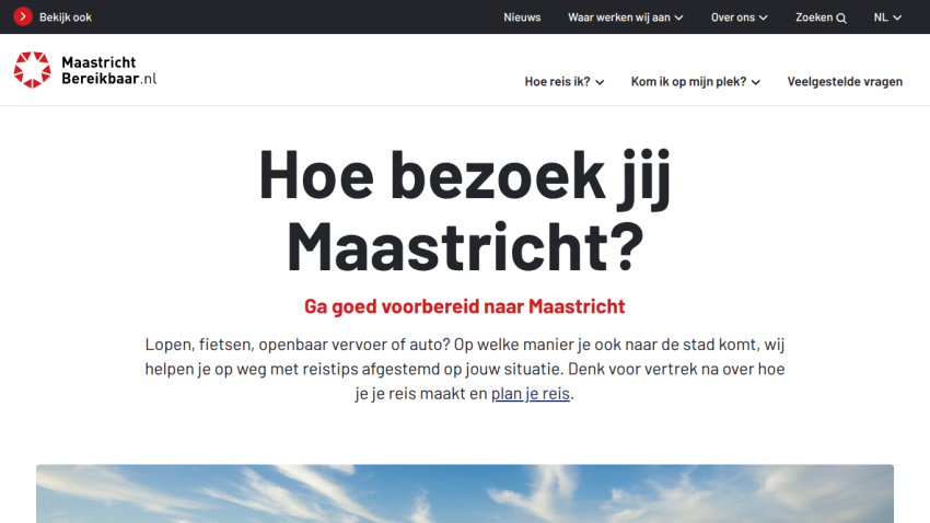 Travel tips and planning information for visiting Maastricht by walking, cycling, public transport, or car