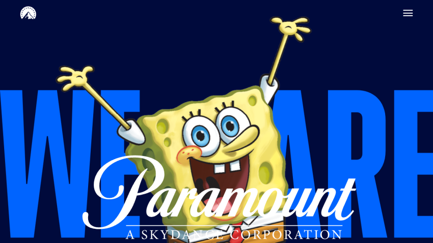 Paramount branding with 'WE ARE' and a character illustration.