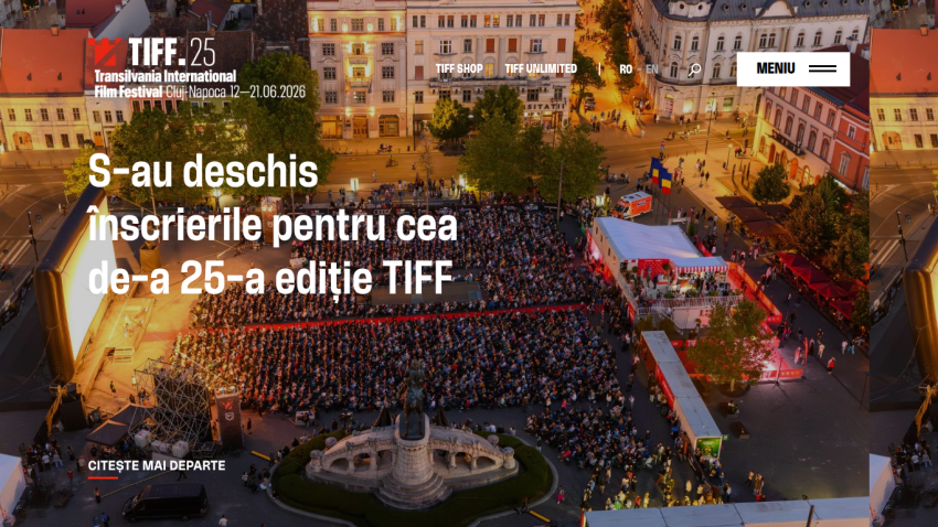Transilvania International Film Festival 25th edition registration open, event in Cluj-Napoca June 12-21, 2026