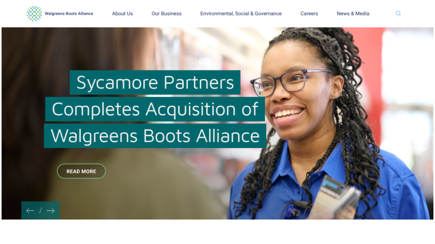 Announcement of Sycamore Partners' acquisition of Walgreens Boots Alliance.