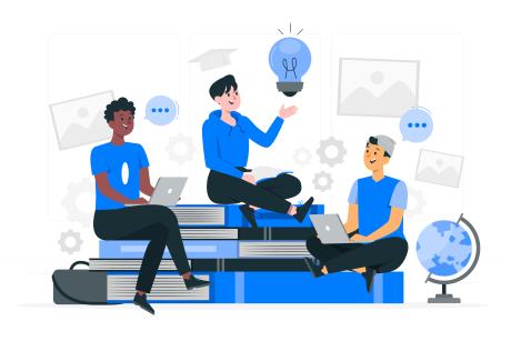 college project concept illustration