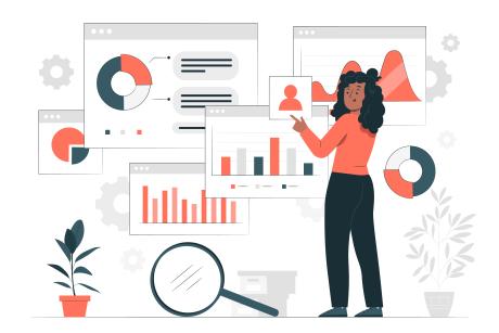 Data analysis concept illustration