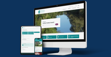 Carlow County Council's website is responsive across all devices.