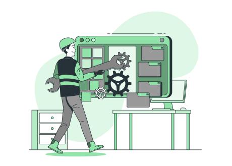 Software engineer concept illustration