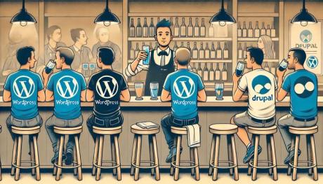 A Drupal developer walks into a bar full of WordPress developers