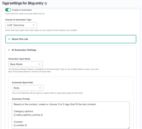 Drupal AI screenshot