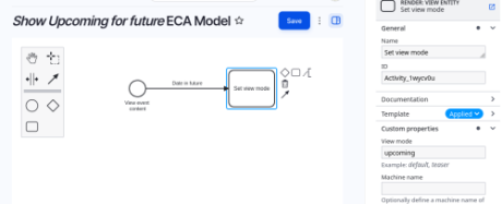 Show Upcoming for future ECA module