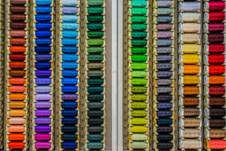 threads of different colours