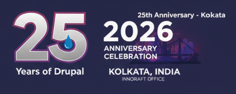 drupal-silver-jubilee-anniversary-kolkata-2026 Logo