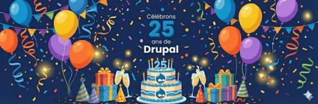 Drupals 25th - French form banner