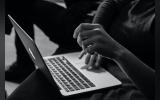 a person working in computer