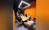 people sitting around a table
