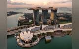 Marina Bay Sands, Singapore in Sunset