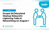 Drupal DC/Maryland Meetup Relaunch: Lightning Talks & Networking on August 1