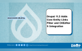 Drupal 11.3 Adds Core Entity Links Filter and CKEditor 5 Integration
